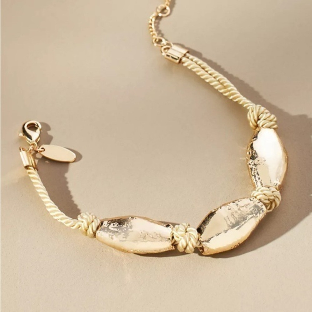 Beautiful Gold & Braided Bracelet